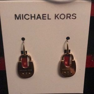 Michael Kors padlock earrings